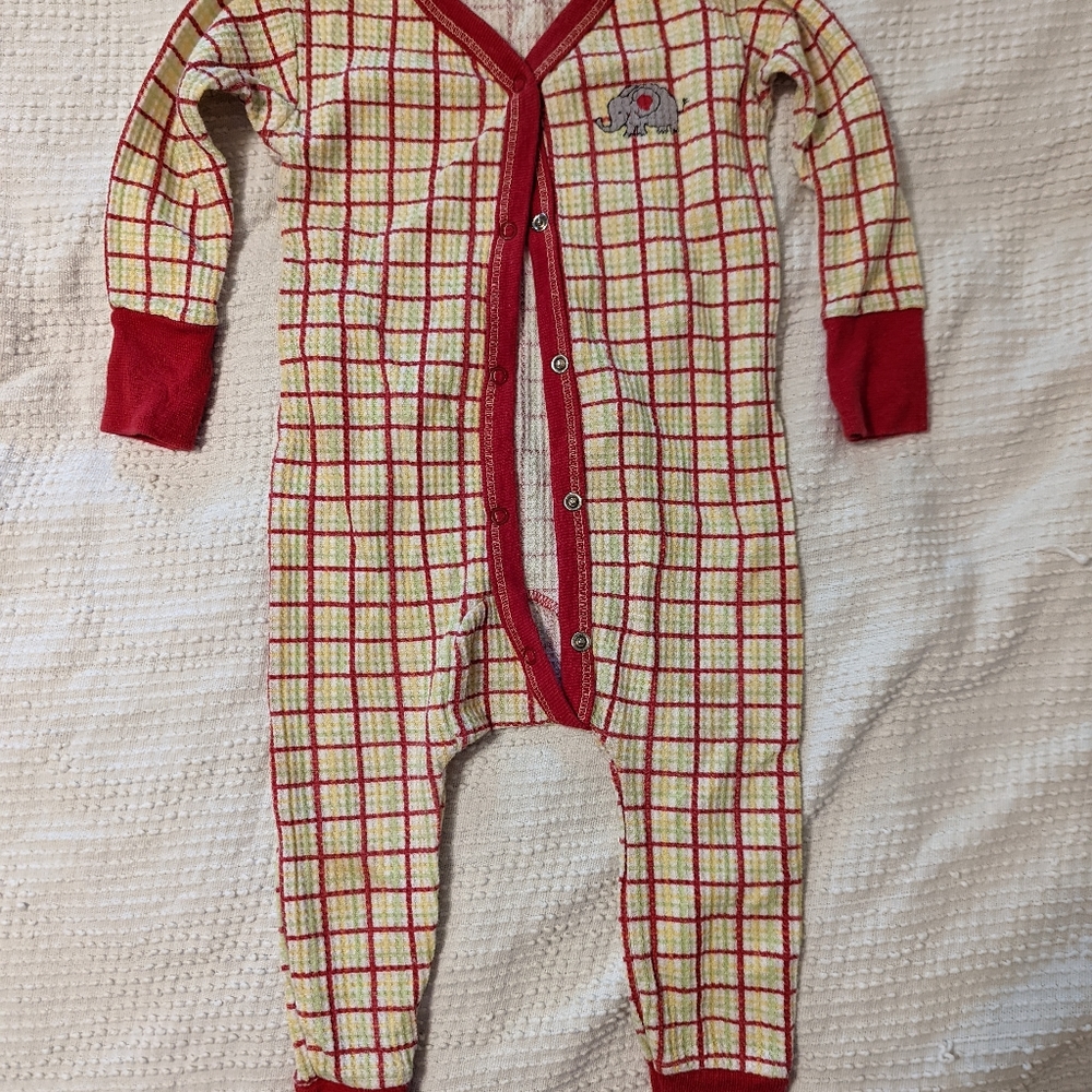 Cute plaid elephant sleeper